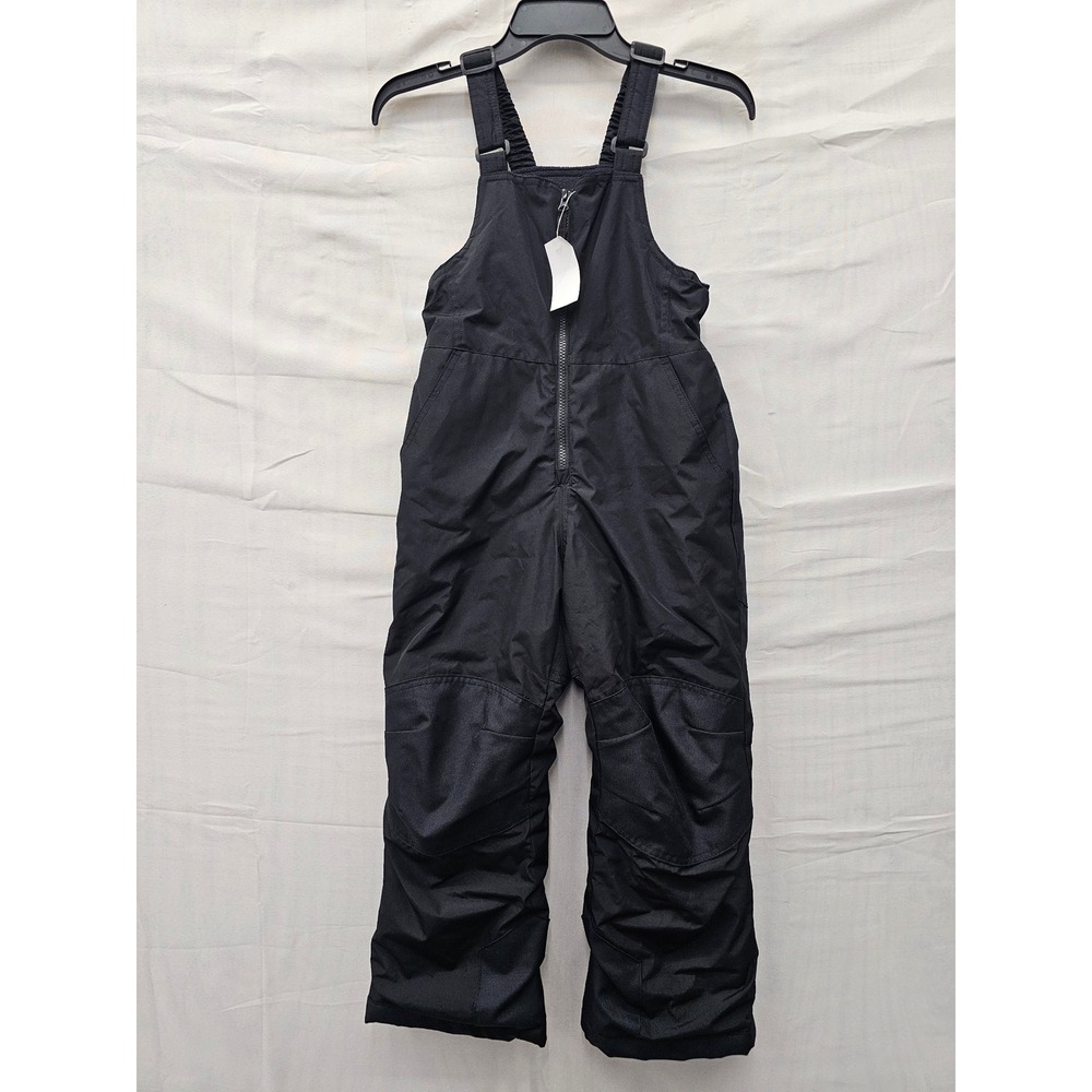 Cat & Jack Boys Snow Bib Overalls Black Polyester Casual Size Small